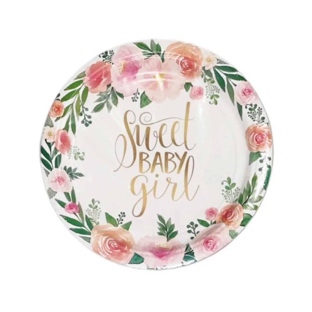 AMSCAN Floral Dessert Plates